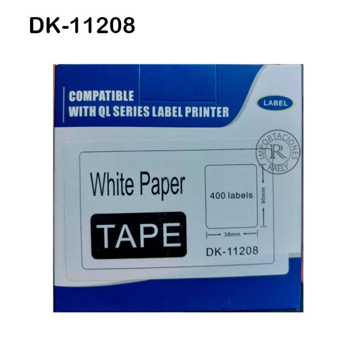 GENERICO - DK-11208  ETIQUETA BROTHER GENERICA DK-1208 38MM X 90MM