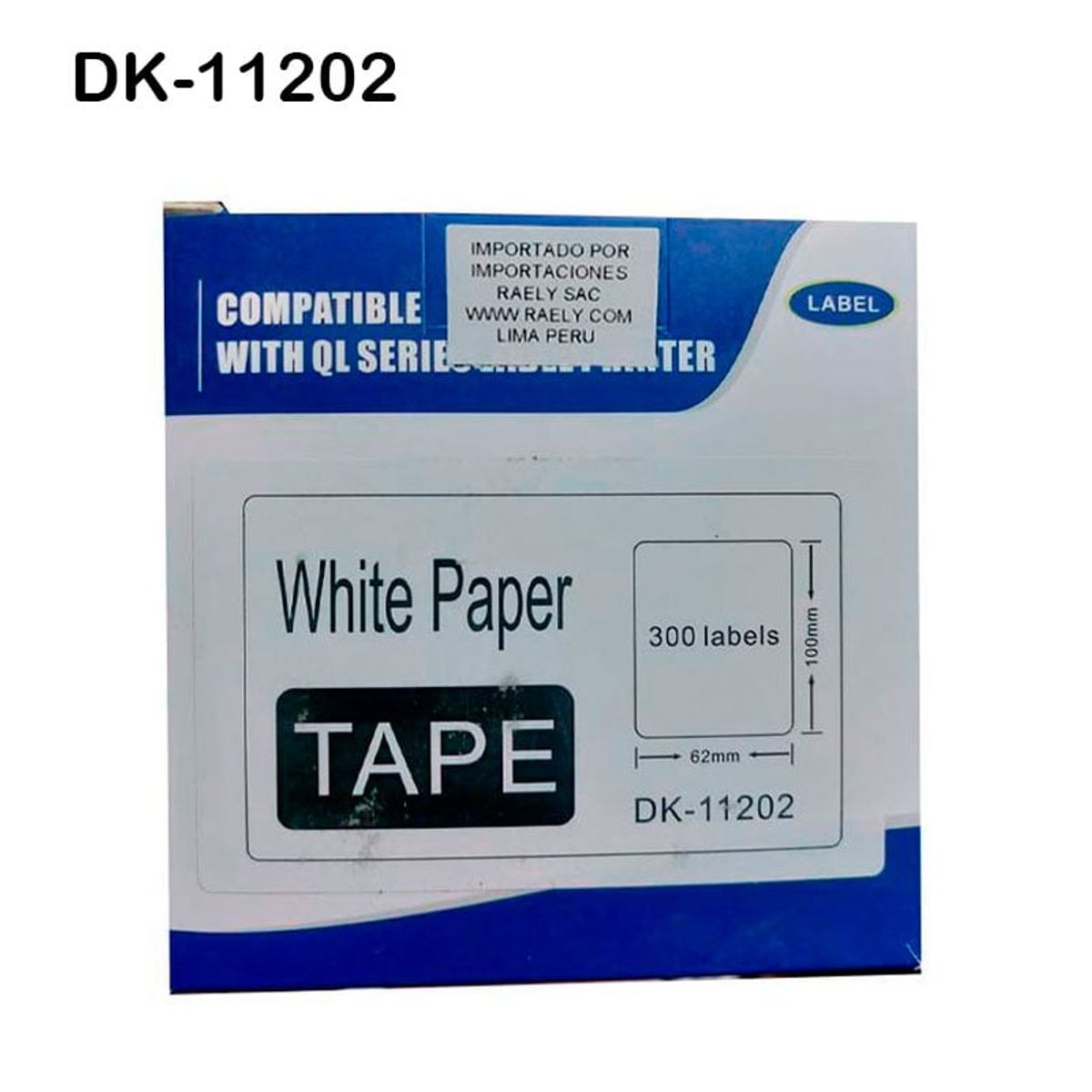 GENERICO - DK-11202 / ETIQUETA BROTHER GENERICA DK-1202 (62 MM X 100 MM)