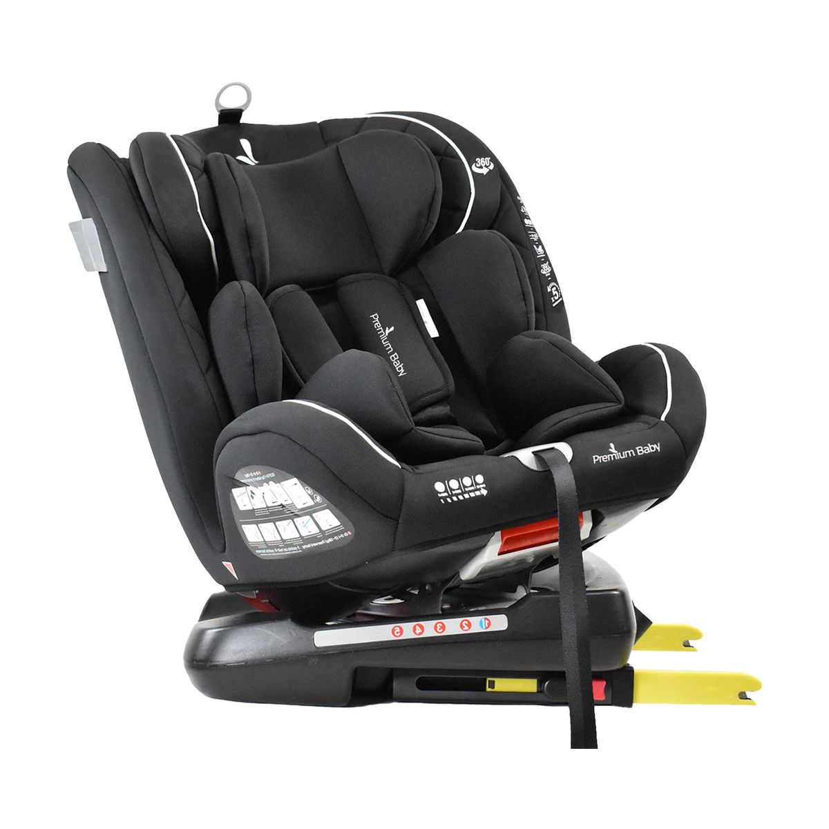 PREMIUM BABY - Silla De Auto Para Bebe 360° Premium Baby Eos Negro