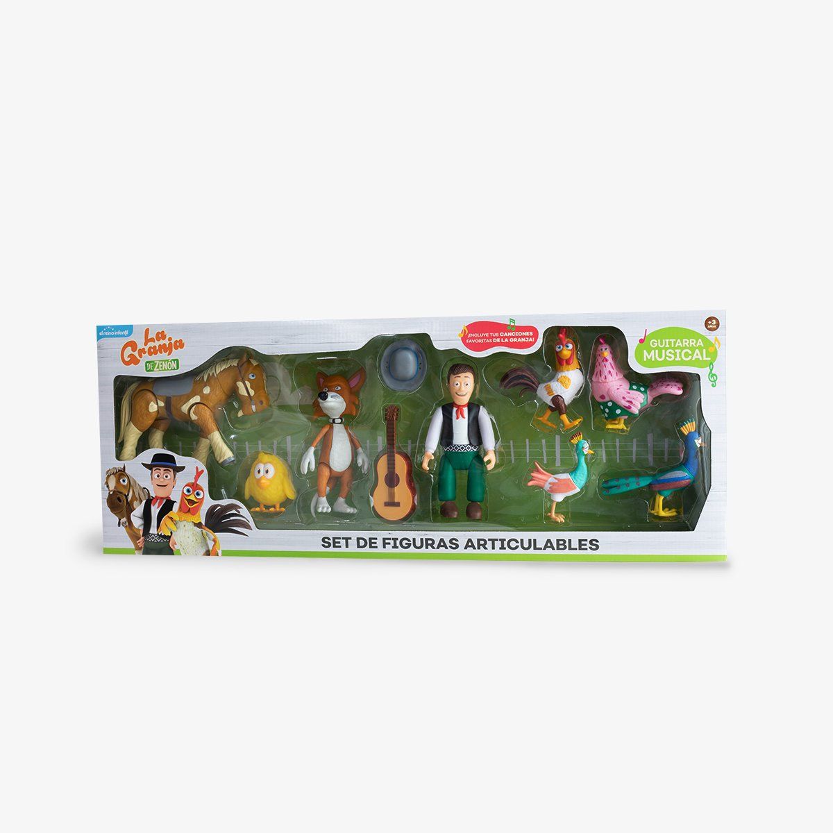 LA GRANJA DE ZENON - SET DE FIGURAS ARTICULABLES Y DE JEBE DE LA GRANJA DE ZENÓN
