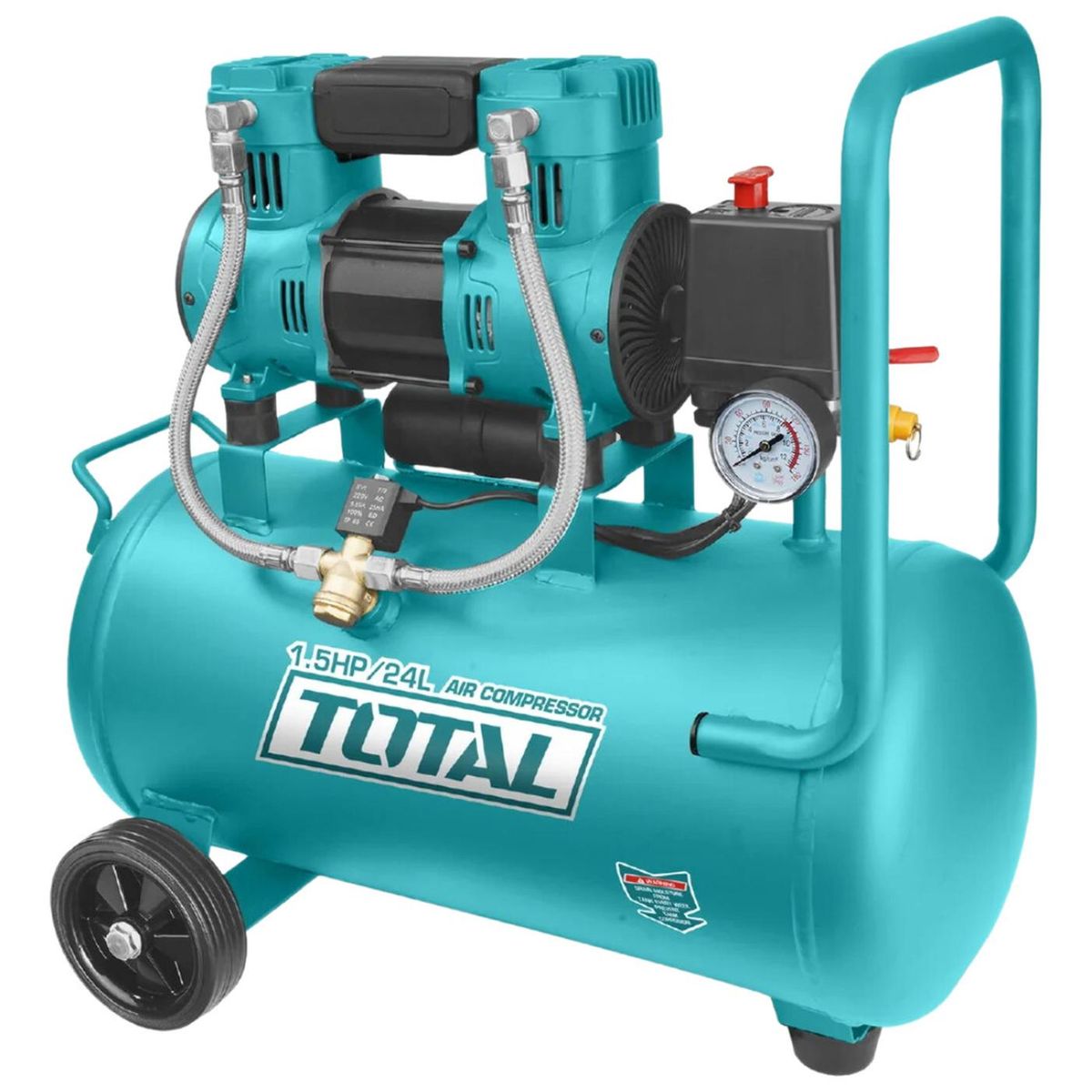 TOTAL - Compresora silenciosa 24 litros Total