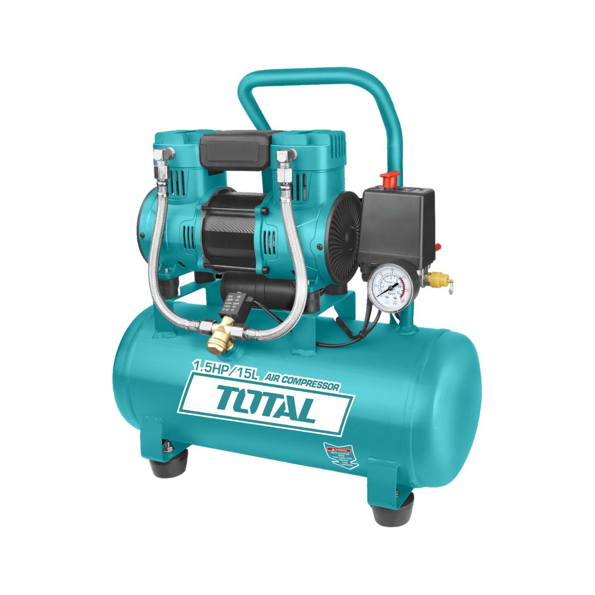 TOTAL TOOLS - Compresora silenciosa 15 litros Total