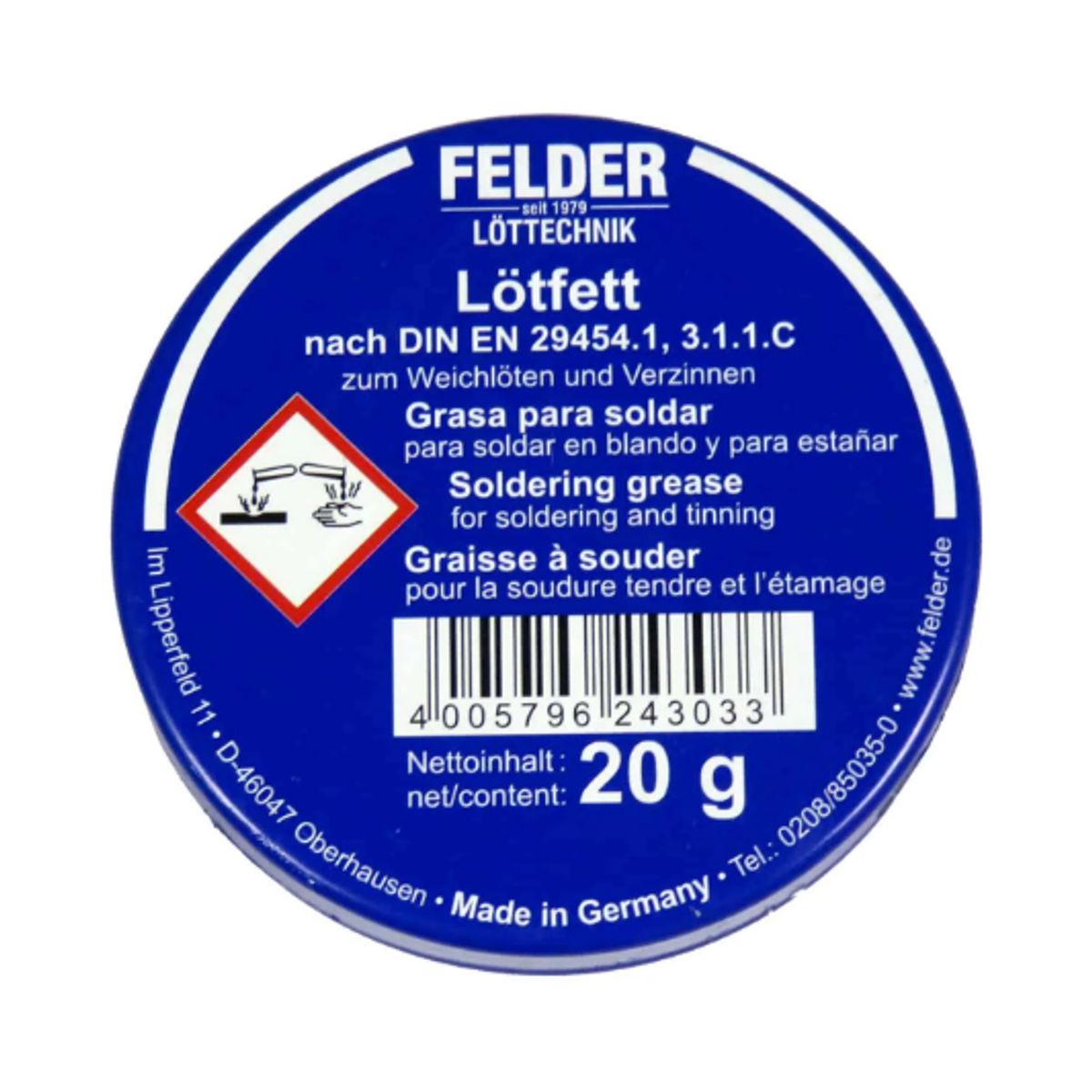 GENERICO - Pasta para Soldar 20gr K2317 LÖTFETT