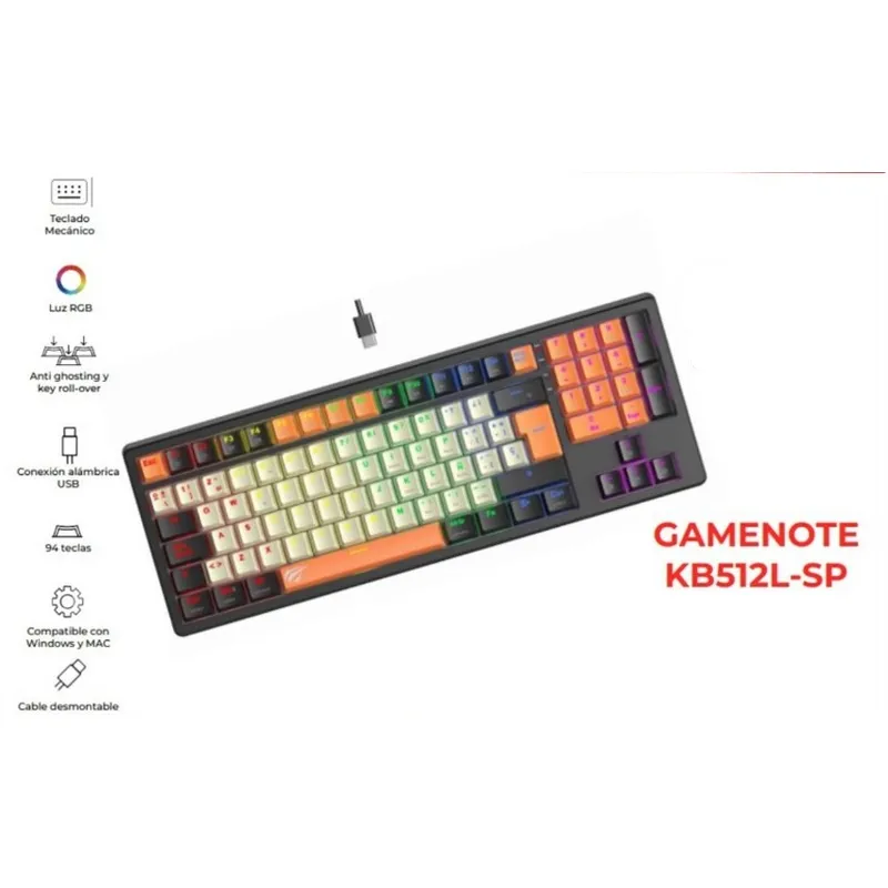 HAVIT - Teclado Alámbrico Gamenote Kb512L-SP
