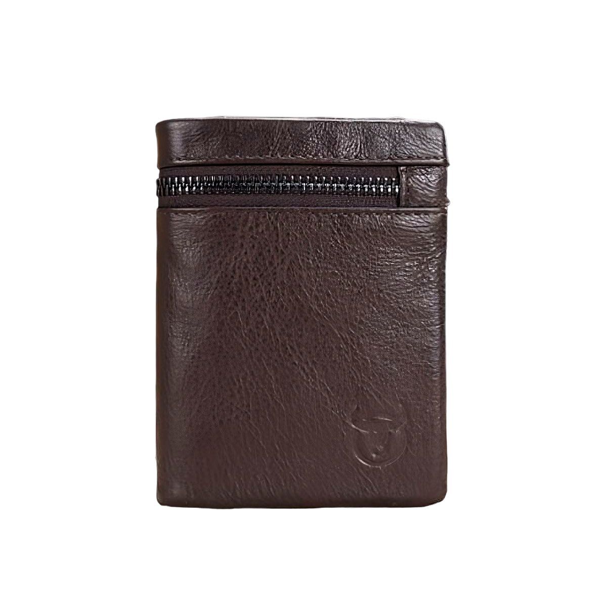 BULLCAPTAIN - billetera cuera natural bullcaptain 3 cuerpos