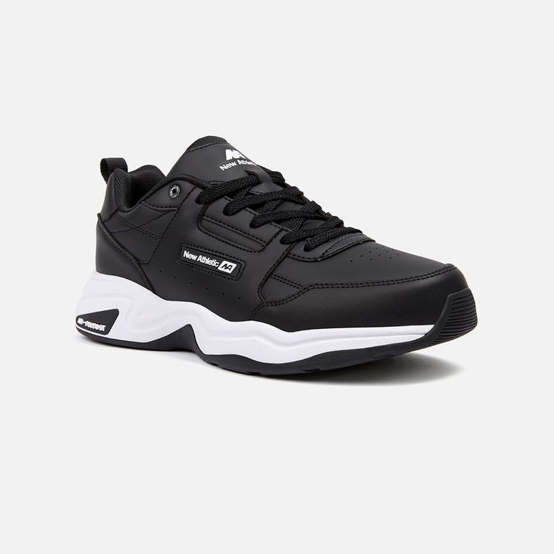 NEW ATHLETIC - Zapatillas New Athletic Tennis Forrest10 Negro Con Blanco Mujer