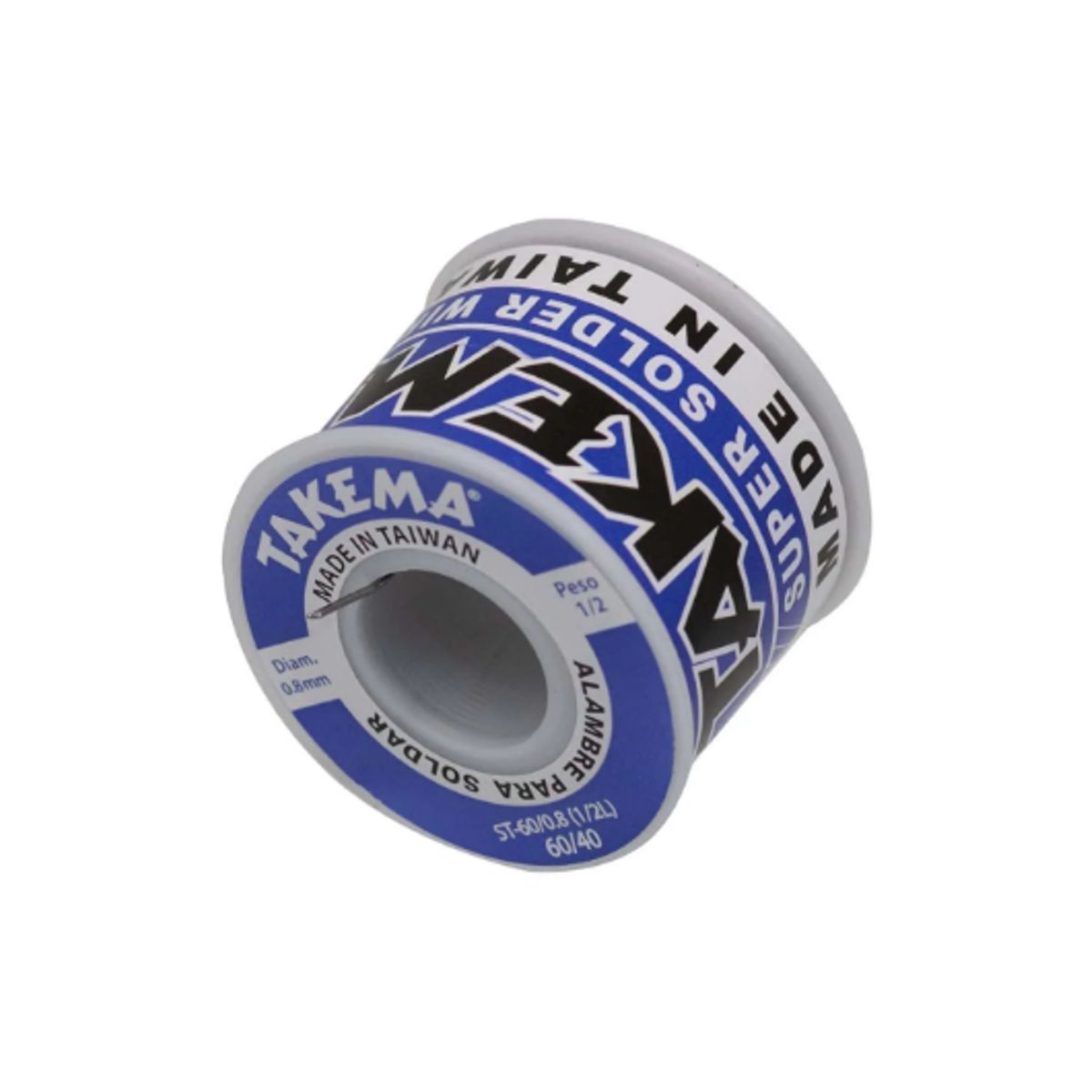 TAKEMA - Rollo de Estaño 6040 08mm 12 Libra ST-600812L TAKEMA