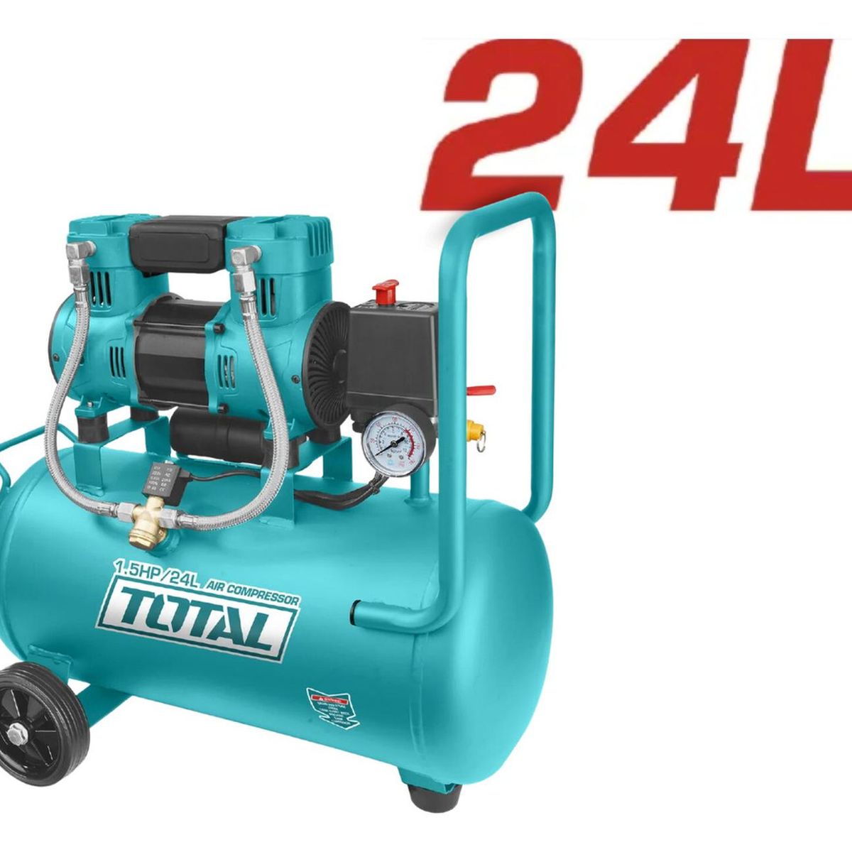 TOTAL - Compresora silenciosa 24 litros Total