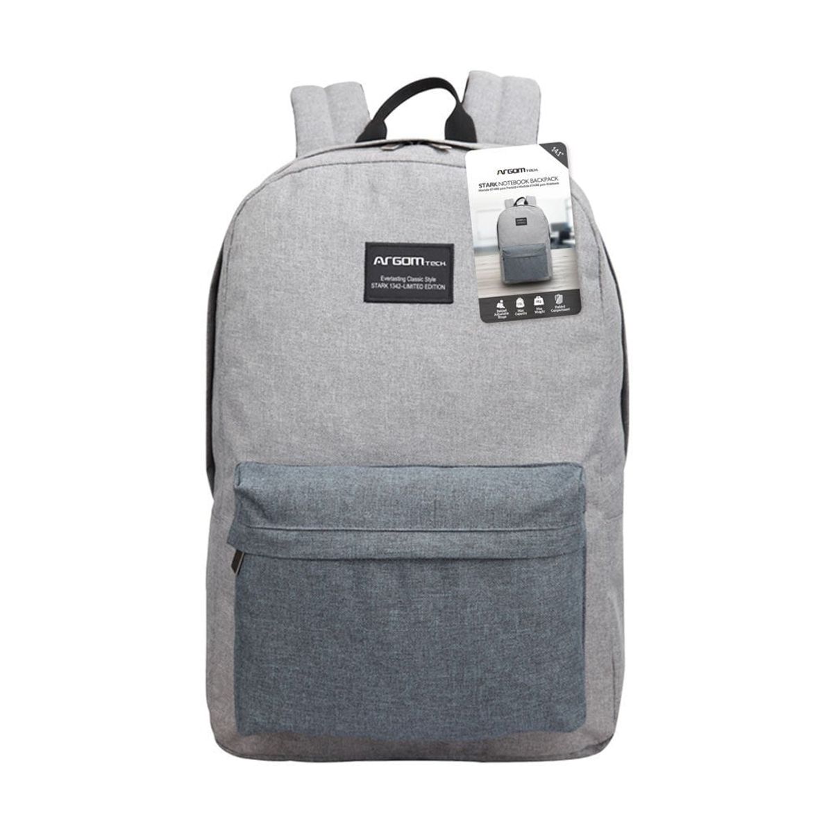 ARGOMTECH - MOCHILA STARK 14.1 PULGADAS GRIS