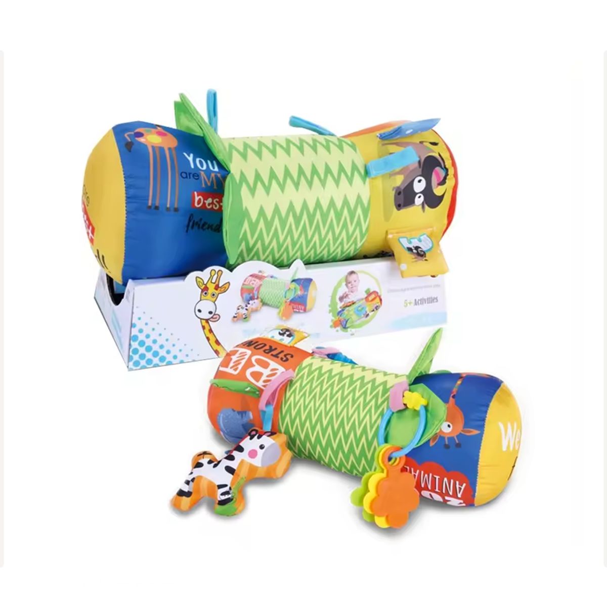 MEYING - Rodillo de Estimulacion Temprana Tummy Time Verde