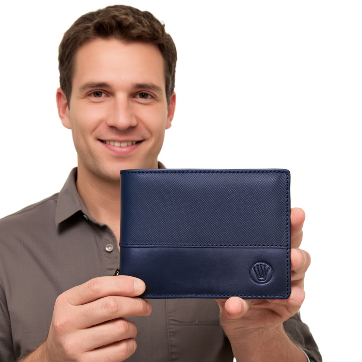 GENERICO - BILLETERA KYLIAN MODA INNOVADORA PARIC AZÚL MARINO