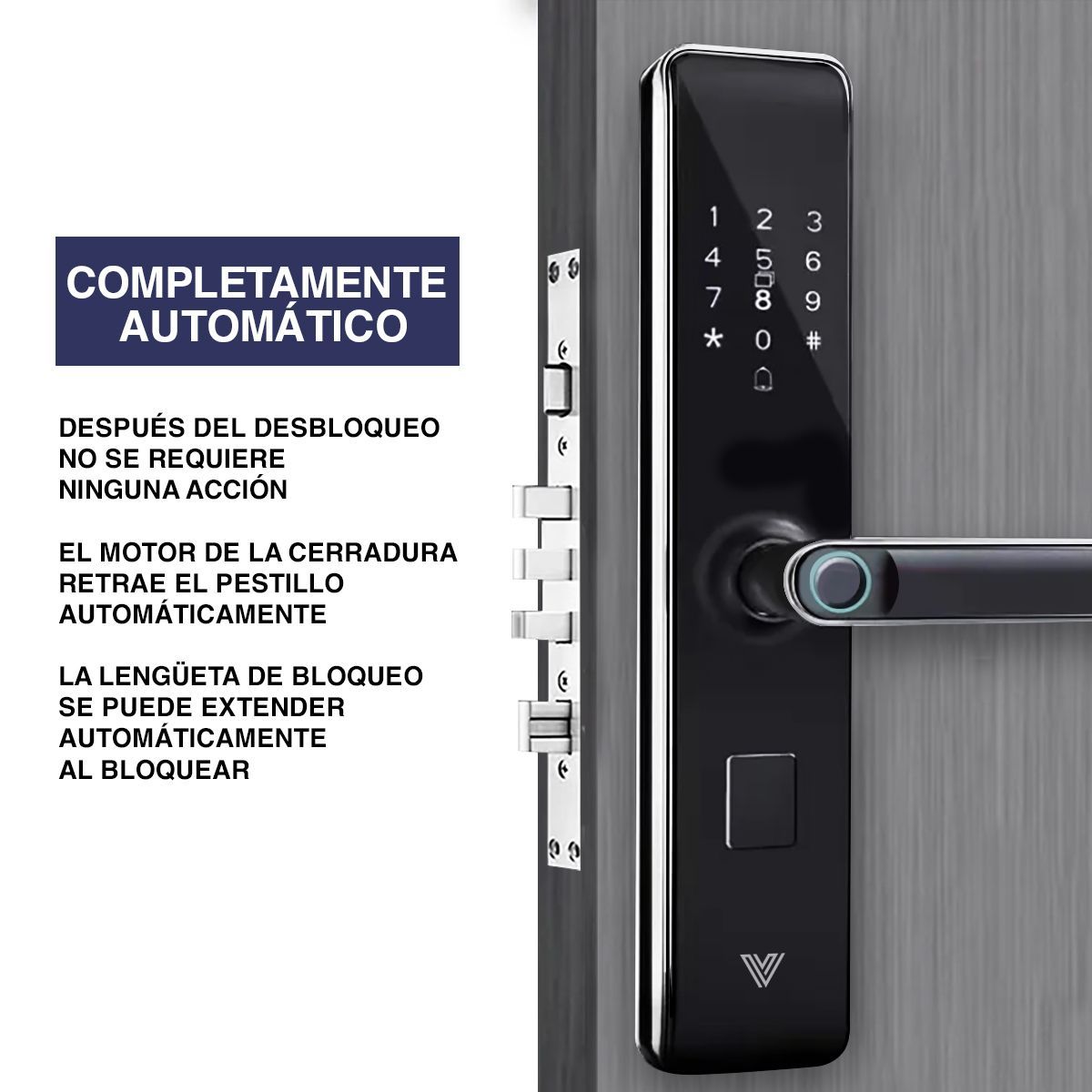 AV HOME - Cerradura Digital Smart 5 metodos de acceso