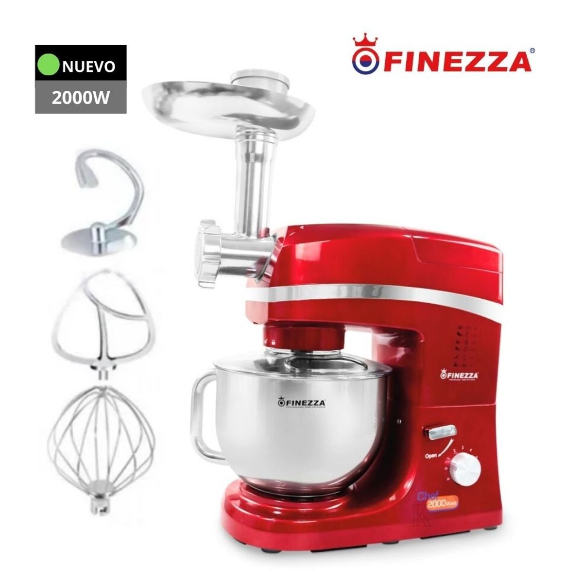 FINEZZA - BATIDORA FINEZZA DE 2000W CON MOLEDOR DE CARNE