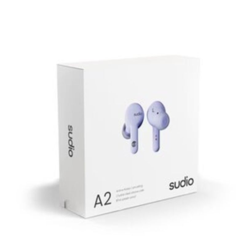 SUDIO - Audifonos Bluetooth 5.2 TWS Noise Cancelling Sudio A2 - Lila