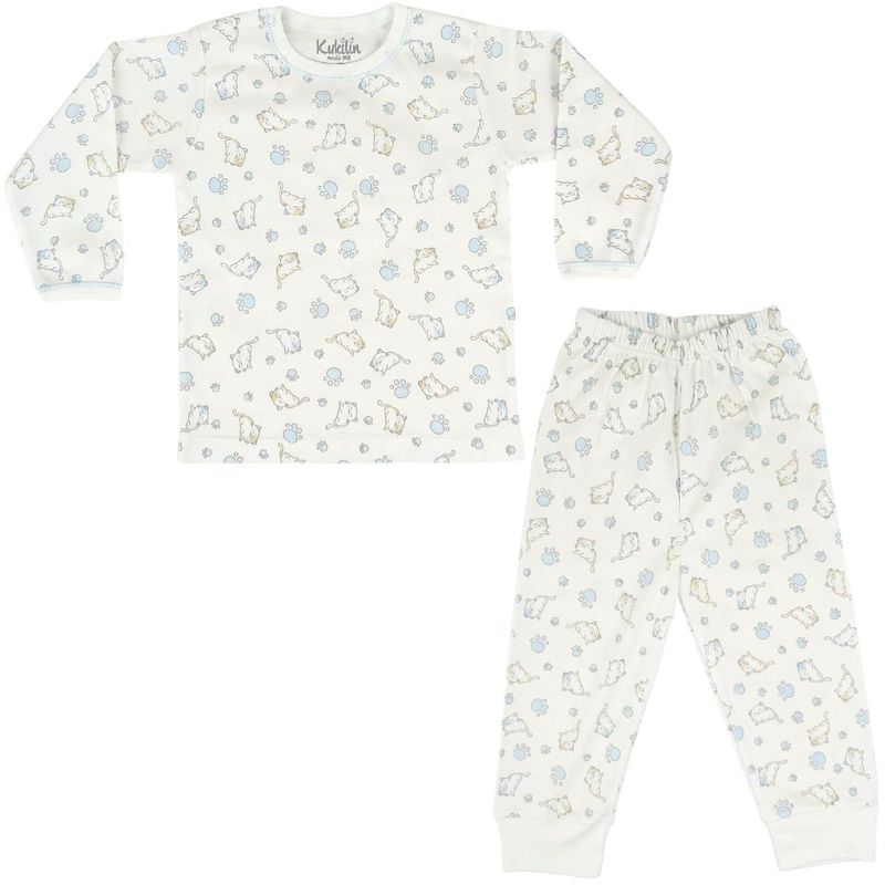 GENERICO - Pijama Bebe Niño - Algodon - Gatito Huella