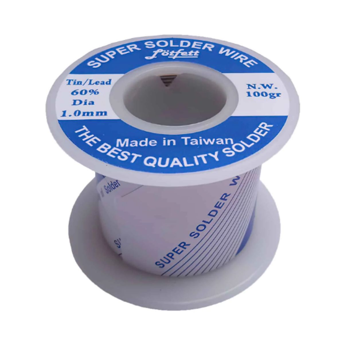 GENERICO - Rollo de Estaño 6040 10mm 100gr TR-3-1 LÖTFETT