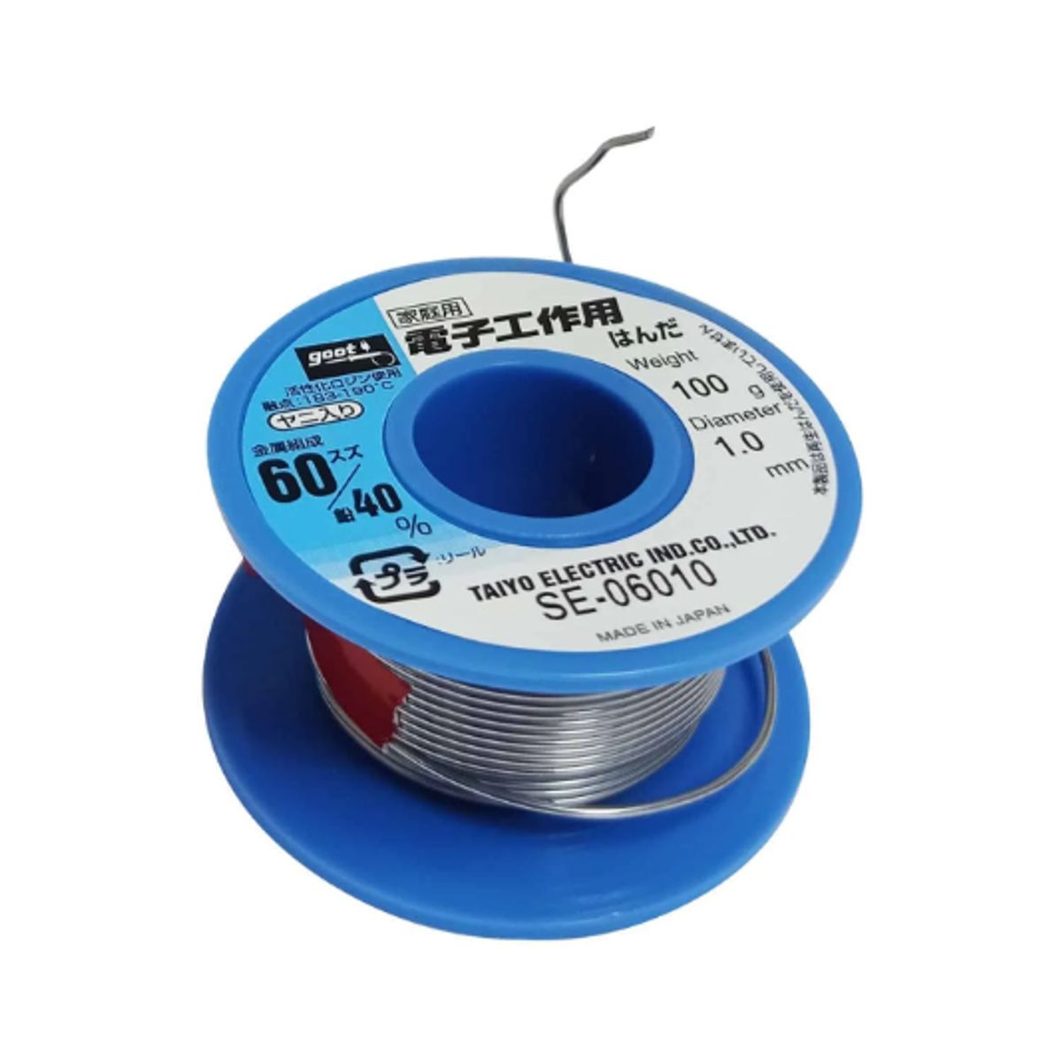 GOOT - Rollo de Estaño 6040 10mm 100gr SE-06010 GOOT