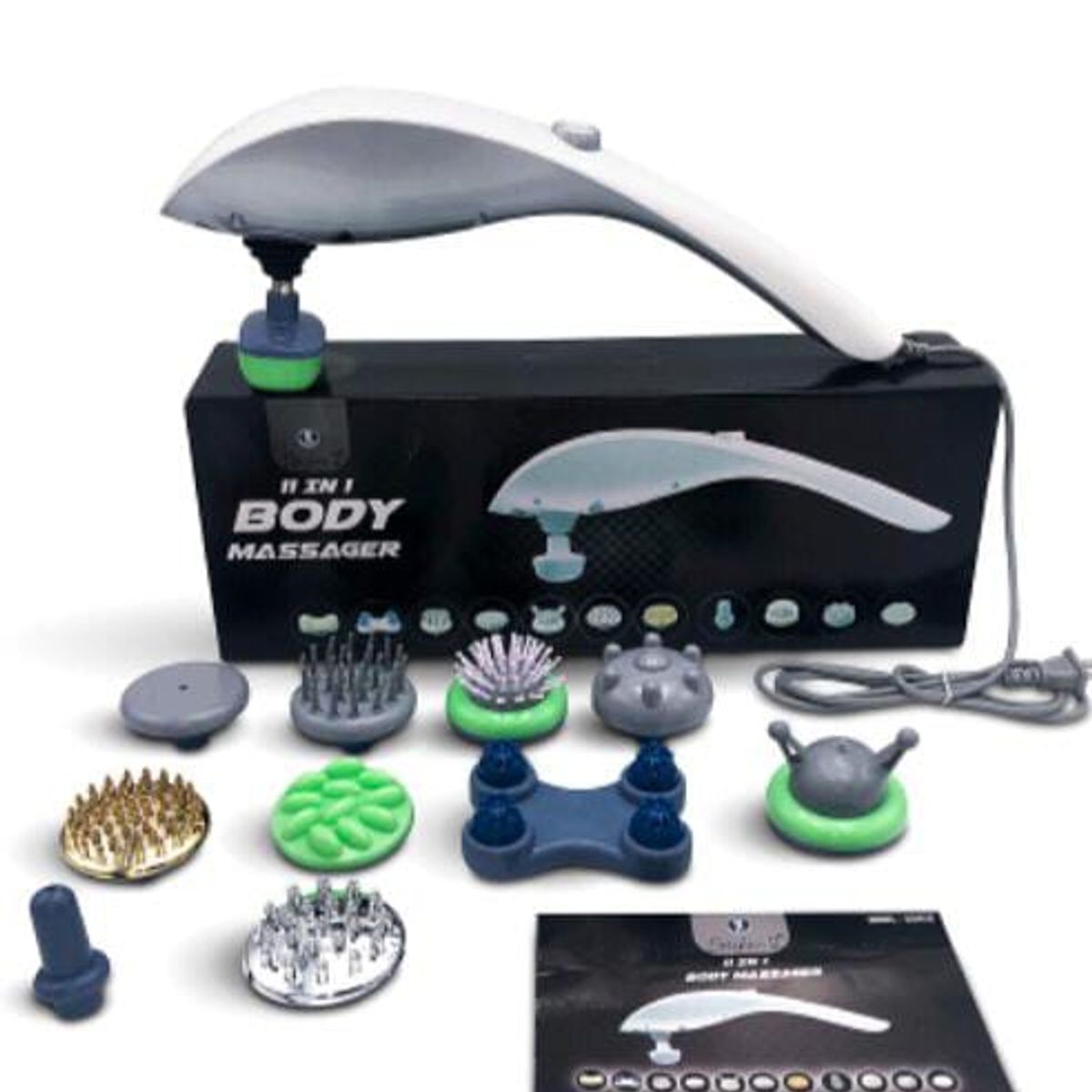 GENERICO - Masajeador Profesional 11 Accesorios Infrarrojo Eléctrico