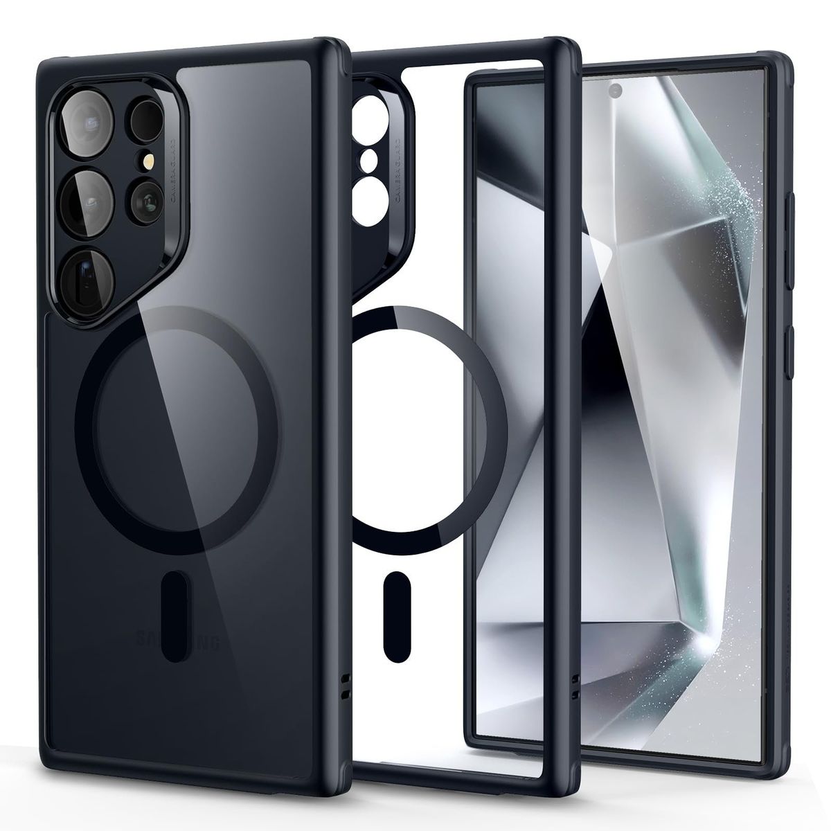 ESR - Funda Magnética ESR S24ultra MilitarGradeProtec ClearBlack X0040WPT2J