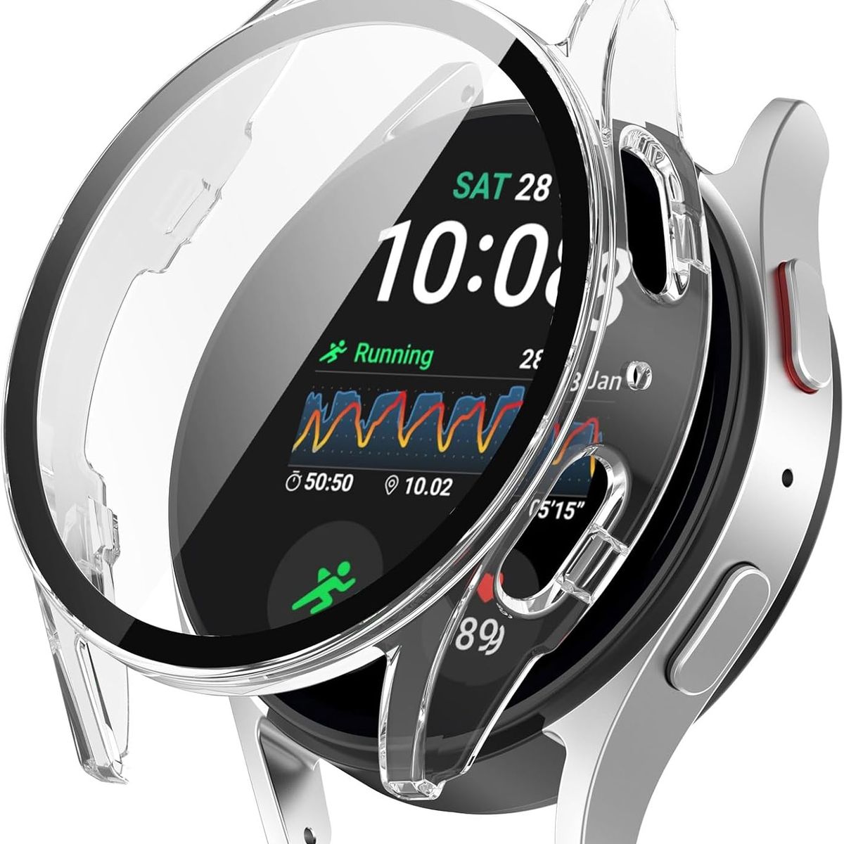 GENERICO - Case Funda Para Samsung Watch 7 40mm -  TRANSPARENTE