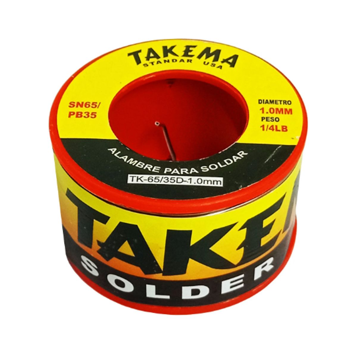 TAKEMA - Rollo de Estaño 6535 10mm 14Libra TK-6535D-10MM TAKEMA