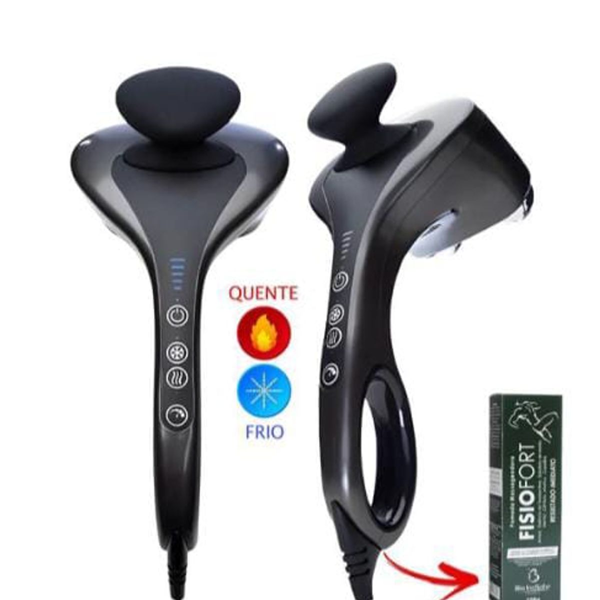 GENERICO - Masajeador eléctrico Dual Pro + Cream de agua fría y caliente