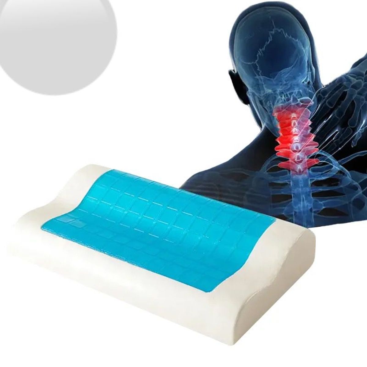 OEM - Almohada Viscoelástica Cervical Ortopédico de Gel