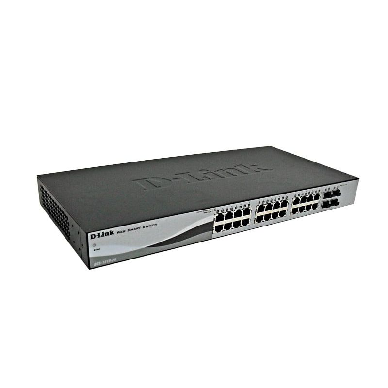 DLINK - Switch Web Smart D-LINK DGS-1210-28 24 RJ-45 LAN GbE y 4 puertos SFP