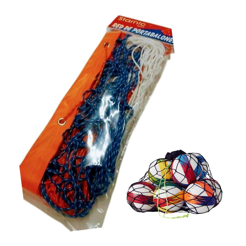 GENERICO - RED PORTABALONES CON BOCA DE LONA CAPAC 22 BALONES