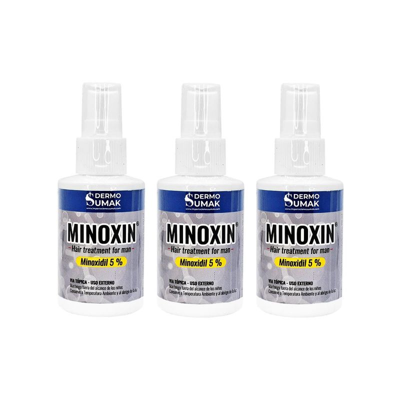 GENERICO - LOCIÓN MINOXIN 60ML 3 UNIDADES