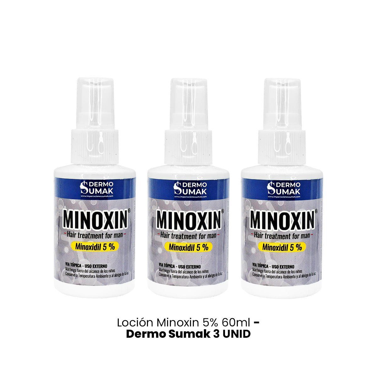 GENERICO - LOCIÓN MINOXIN 60ML 3 UNIDADES
