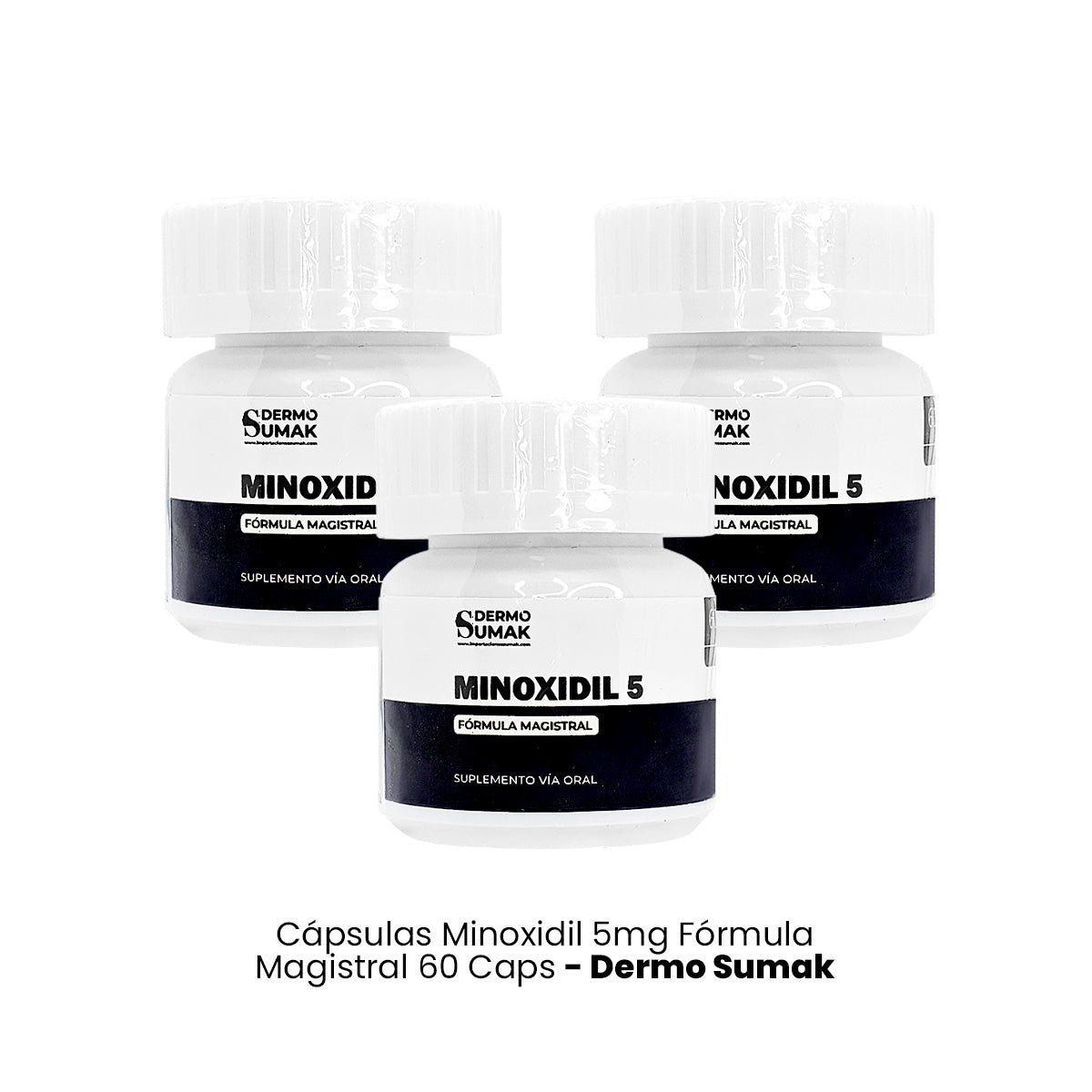 GENERICO - MINOXIDIL 5MG 60 CAPS 3 UNIDADES