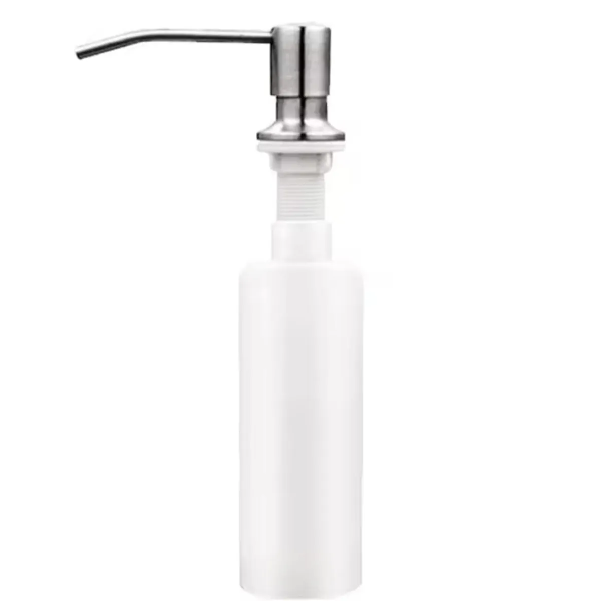 GENERICO - Dispensador de Jabón Líquido para Empotrar Cocina Acero Satinado Mate