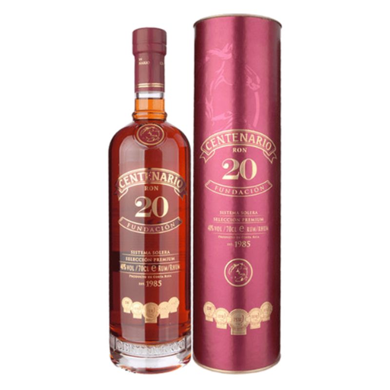 GENERICO - Ron CENTENARIO Fundación 20 Años Botella 750 ml