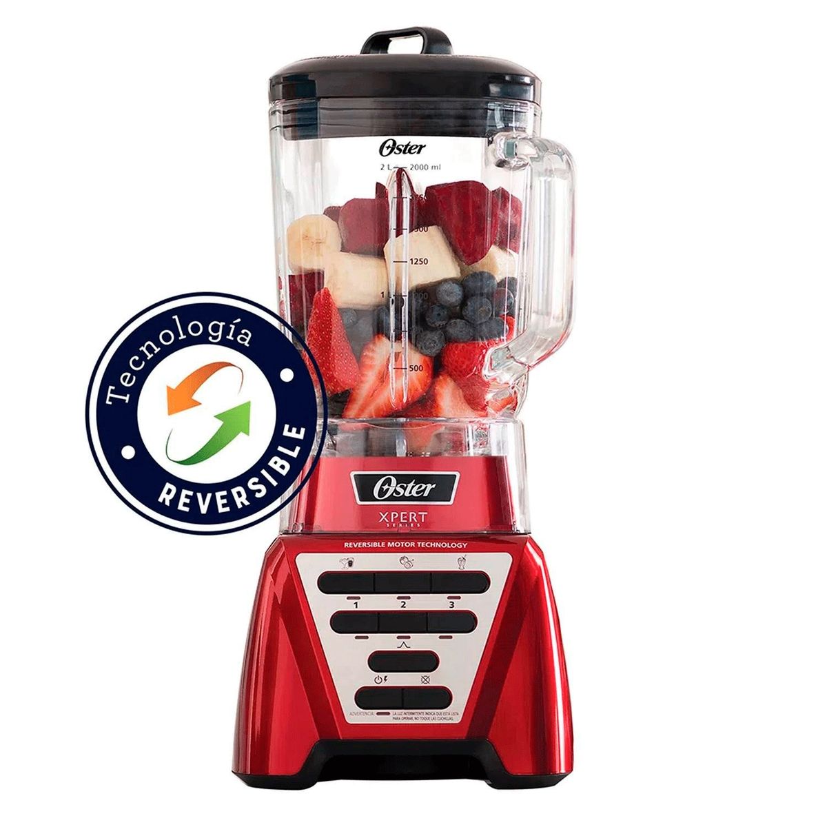 OSTER - Licuadora Oster Xpert BLST3A-R2G Vaso 2 Lt. 1500 Watts - Rojo