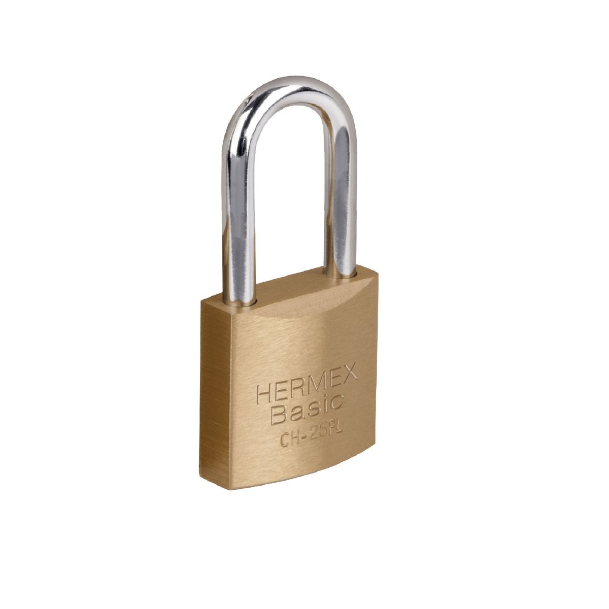 HERMEX - Candado de hierro color latón 25 mm Hermex