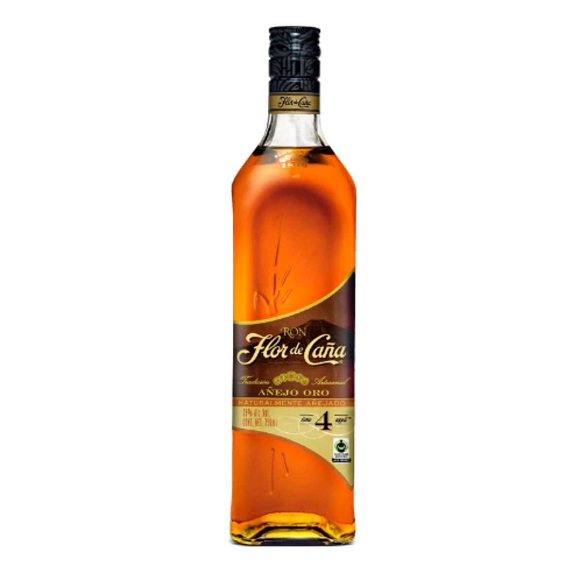 FLOR DE CAÑA - Ron FLOR DE CAÑA 4 años Botella 750ml