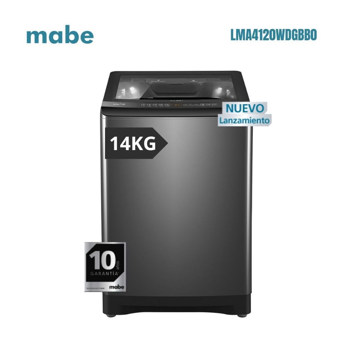 MABE - Lavadora Mabe LMA4120WDGBB0 14 Kg