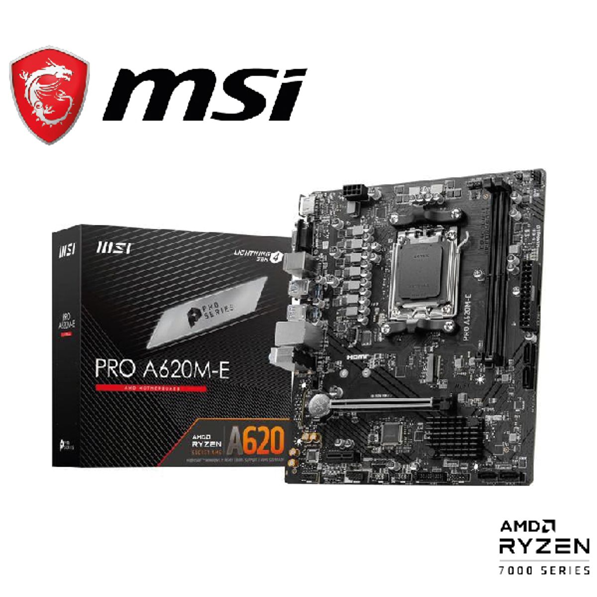 MSI - MAINBOARD MSI PRO A620M-E AM5 AMD