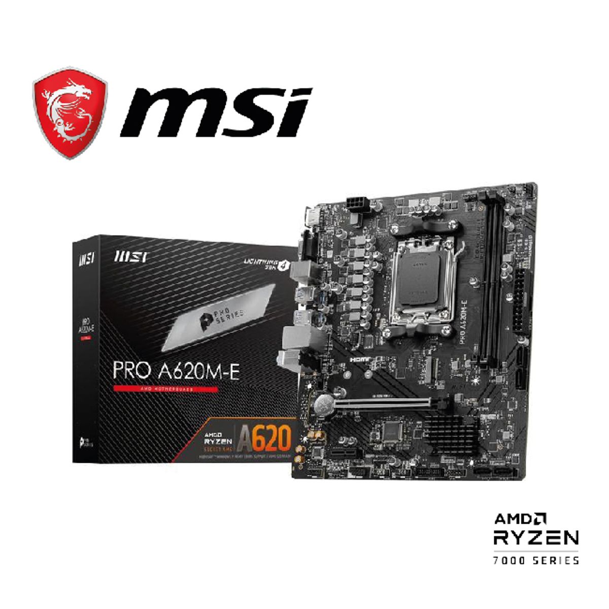 MSI - MAINBOARD MSI PRO A620M-E AM5 AMD