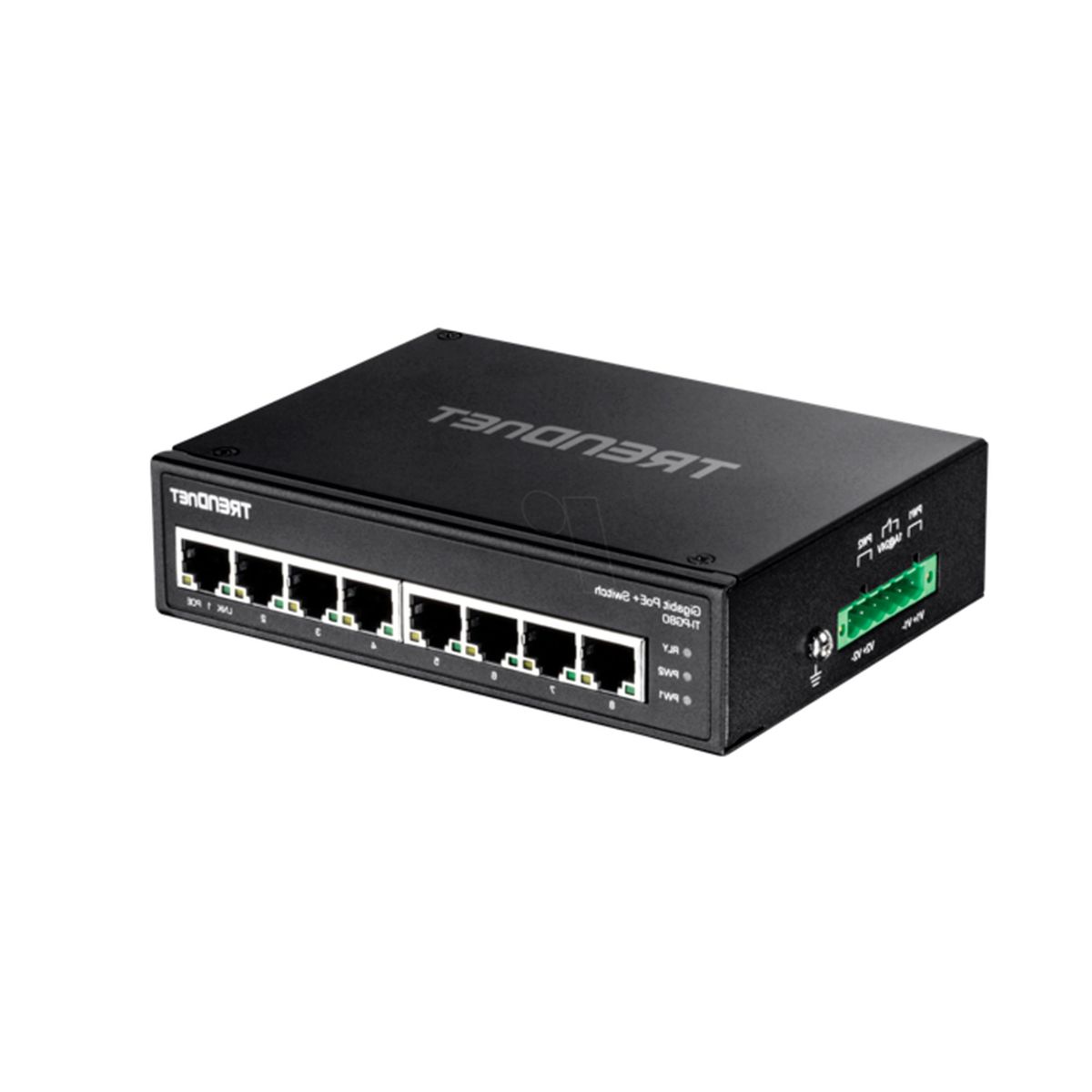TRENDNET - SWITCH INDUSTRIAL TRENDNET DE 8 PUERTOS GIGABIT POE+ P/N: TI-PG80
