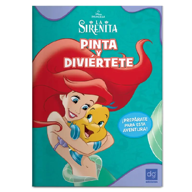 DISNEY - Pack Libros Para Colorear Princesas Disney y La Sirenita