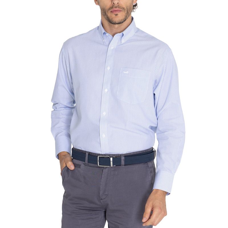 ROCKFORD - Camisa Rockford Wrinkle Free Diseño Colorido y Estilo Sostenible