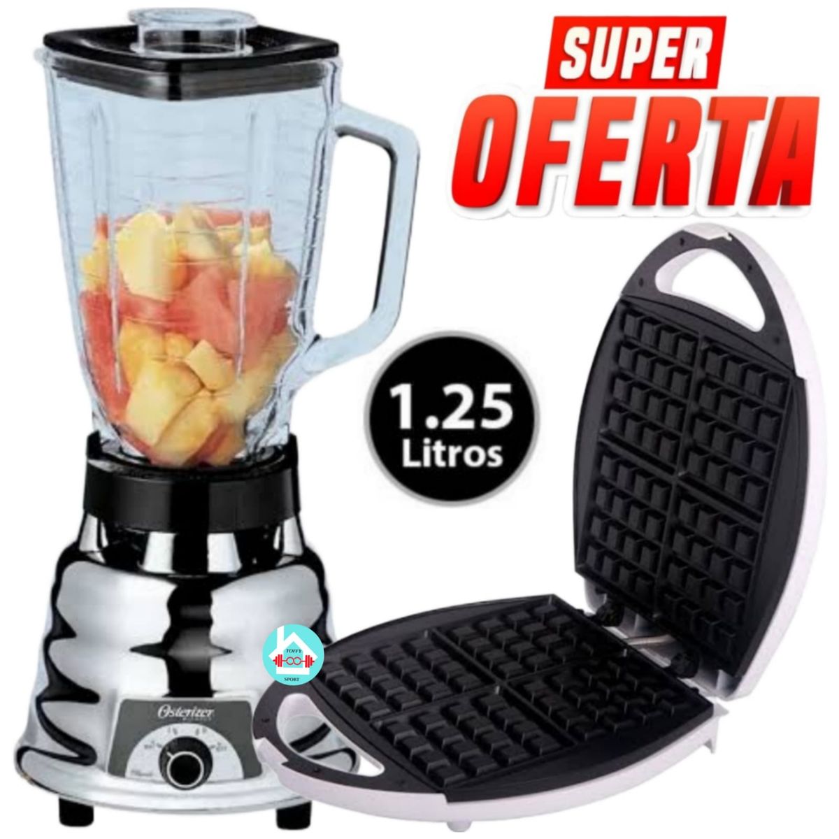 OSTER - Licuadora 250-22 600w + Waflera IMACO WM4150