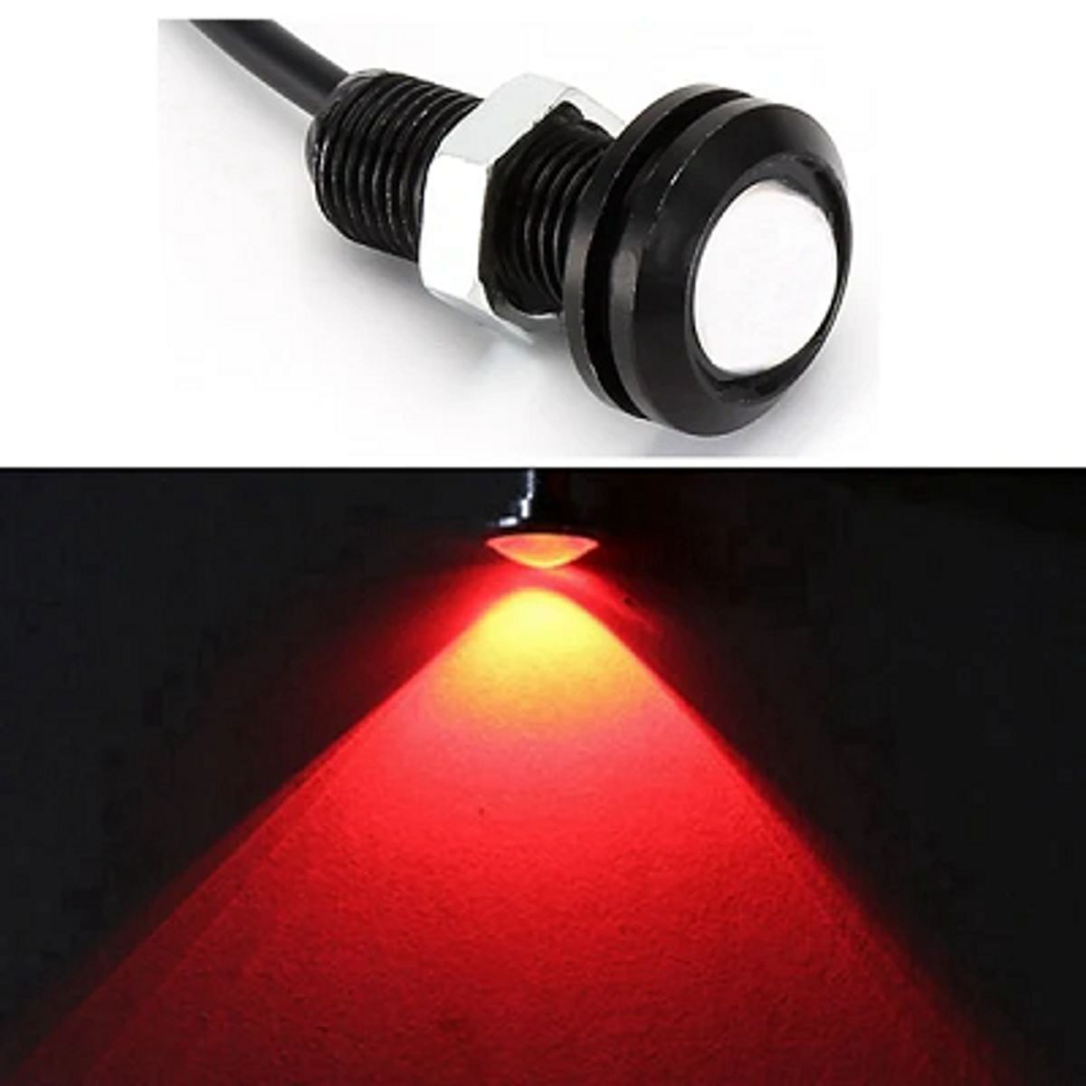 GENERICO - Led Ojos De Águila Rojo Alto Brillo Auto camioneta moto