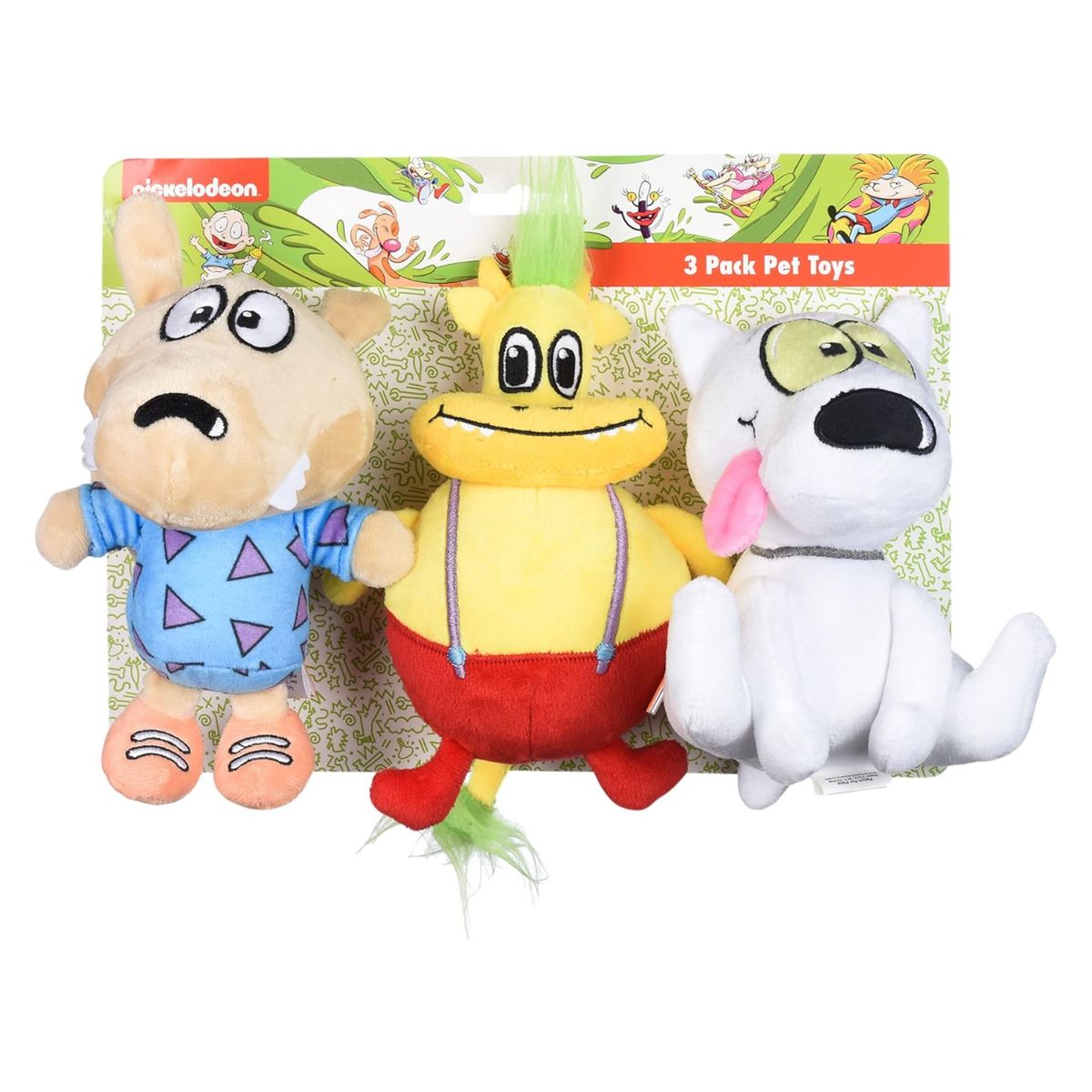 GENERICO - Peluches Rocko Spunky y Heffer para mascotas - Rockos Nick