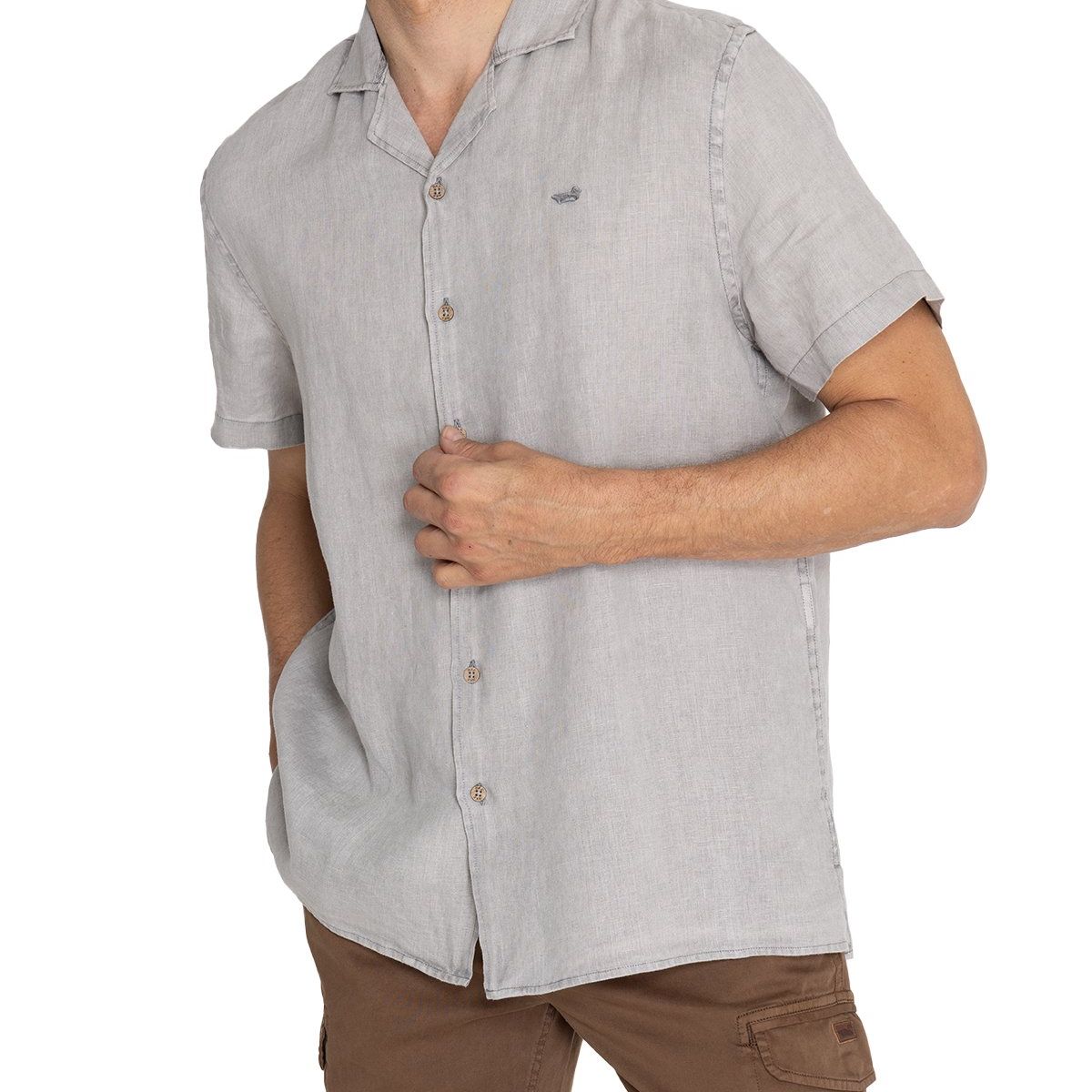 ROCKFORD - Camisa Rockford Hombre Braga Gris ROCKFORD