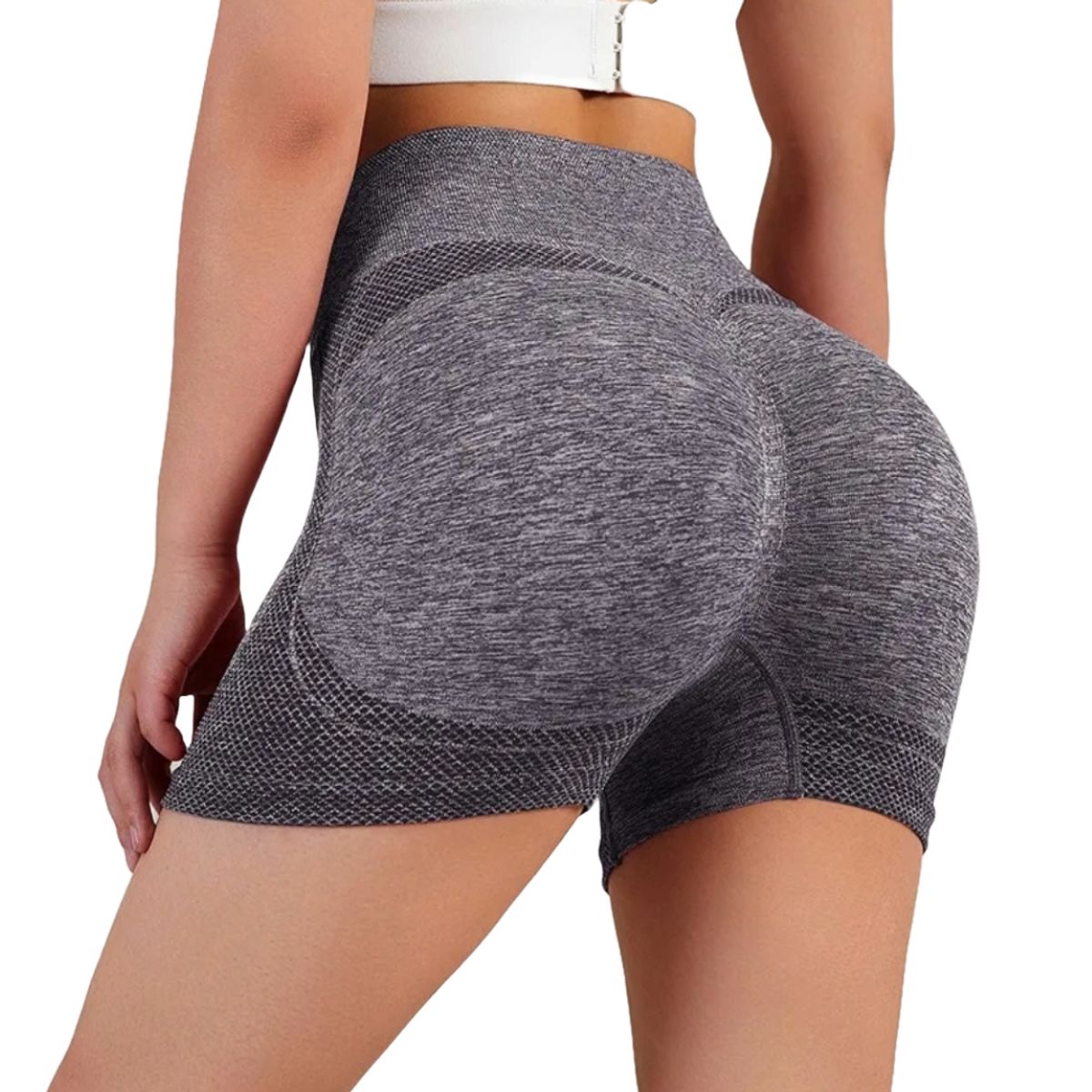 GENERICO - Short Sacapompis Corto Elástico Talla Única Levanta Gluteos Gris