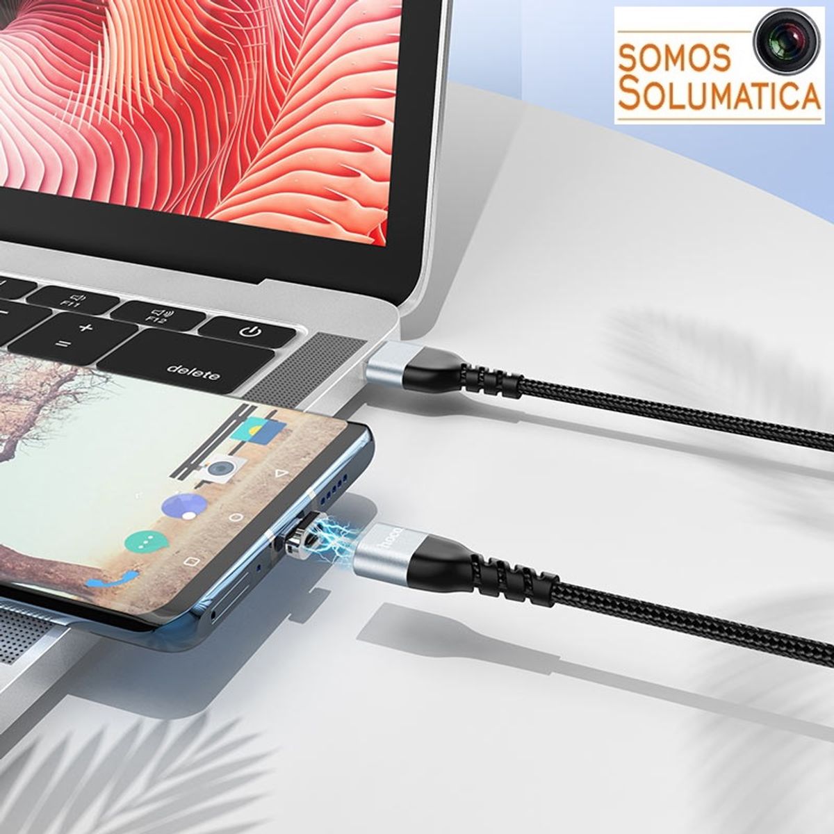 HOCO - Cable Tipo C 3A - Magnetico Nylon Carga Rapida - Hoco