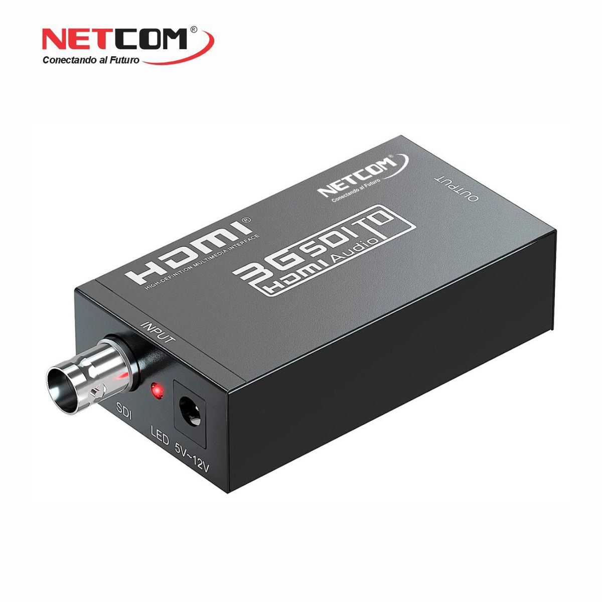 NETCOM - Convertidor SDI a HDMI Camaras a TV metalico 1080p NETCOM